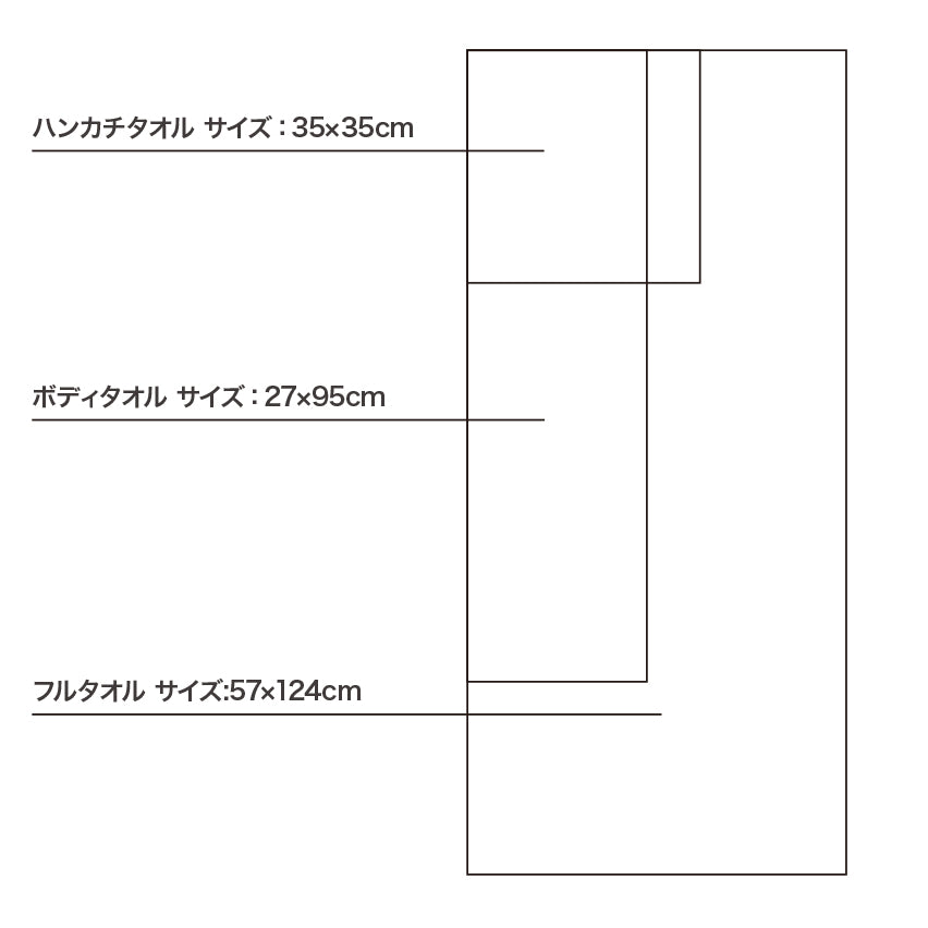 オーガニックコットン ガーゼボディタオル